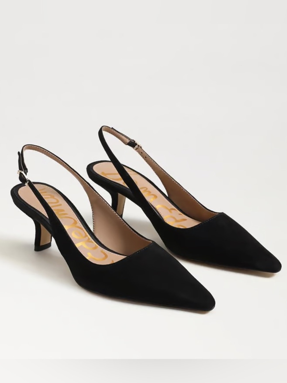 Sam Edelman Black Bianka Slingback Heels